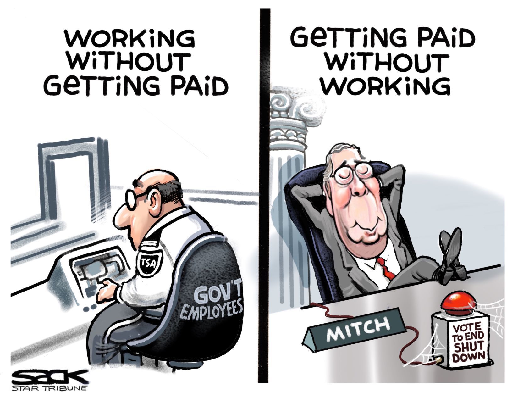 Mitch McConnell by Steve Sack, The Minneapolis Star-Tribune